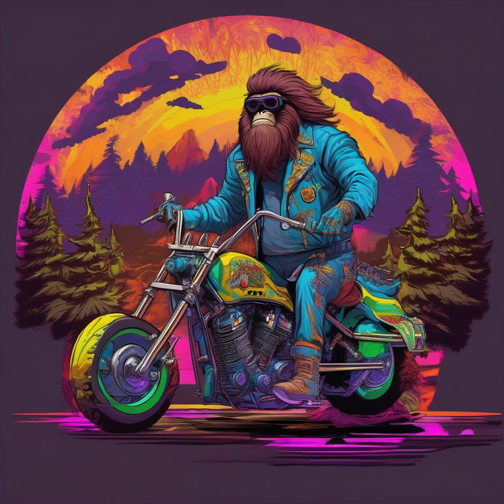 Brown Sasquatch-Biker-Set of 10 (BS-Biker-Set 10)