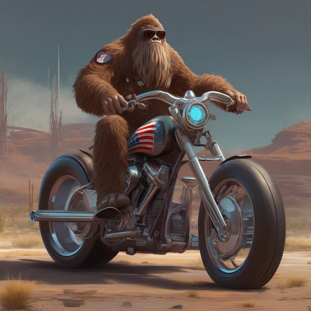 Brown Sasquatch-Biker-Set of 10 (BS-Biker-Set 10)