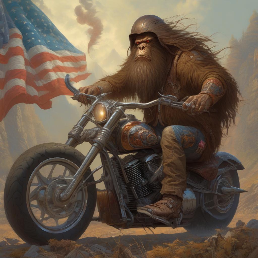 Brown Sasquatch-Biker-Set of 10 (BS-Biker-Set 10)