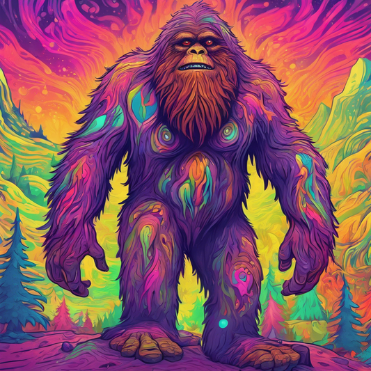 Psychedelic Sasquatch Sticker Set (40 Randomly Selected Stickers)