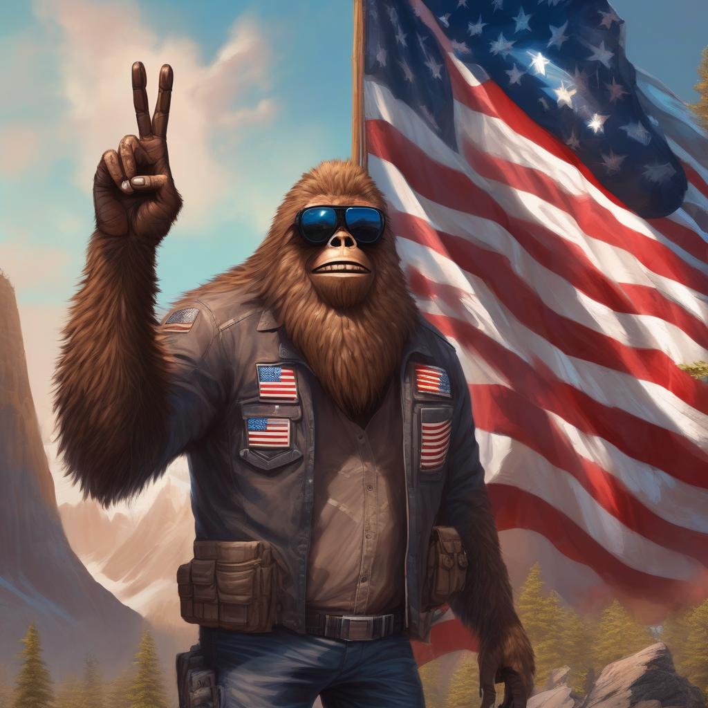 Brown Sasquatch-Biker (BS-Biker-06)