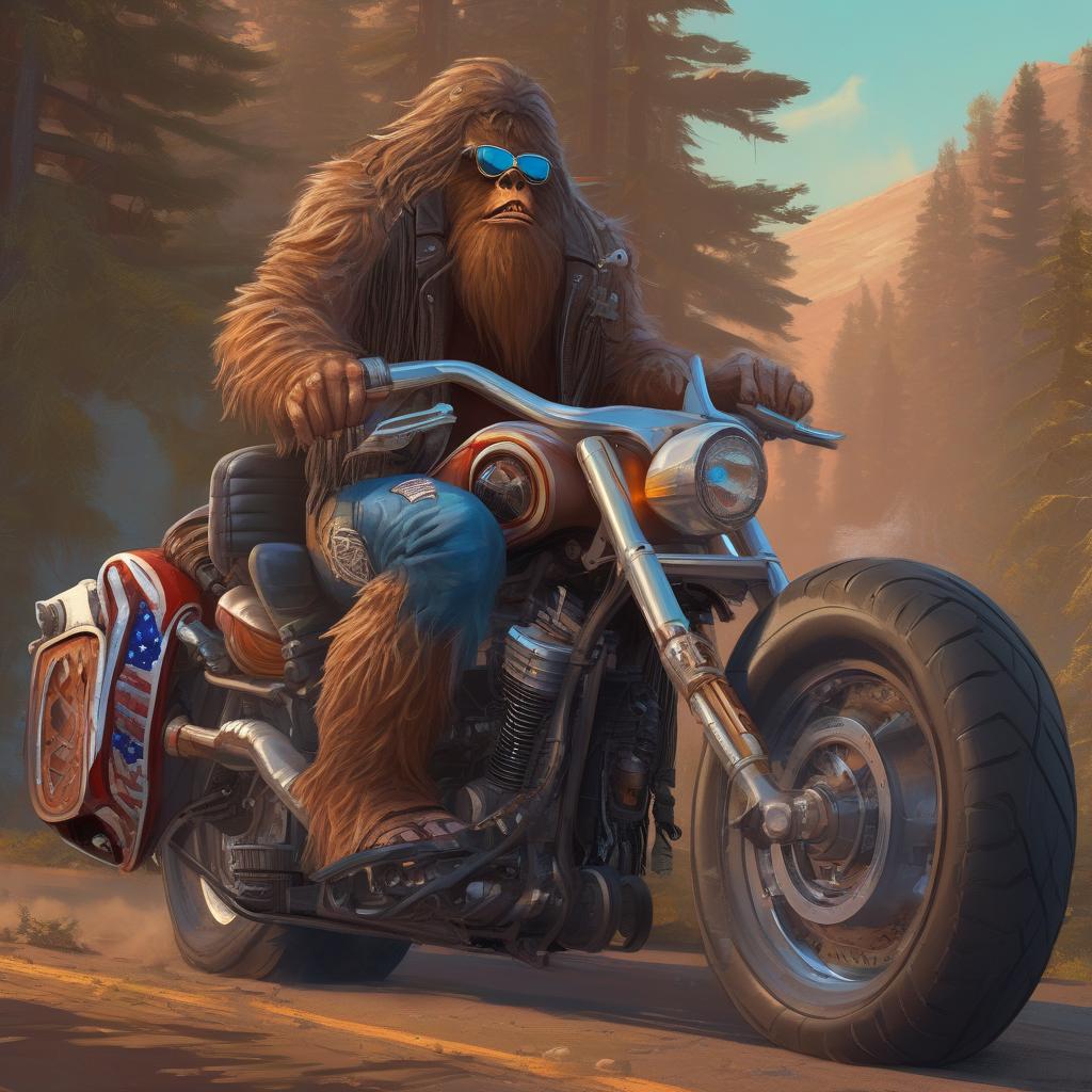 Brown Sasquatch-Biker (BS-Biker-08)
